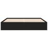 vidaXL Bettgestell Schwarz 180x200 cm Holzwerkstoff