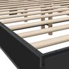 vidaXL Bettgestell Schwarz 135x190 cm Holzwerkstoff und Metall