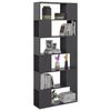 vidaXL B&uuml;cherregal Raumteiler Grau 80x24x186 cm Holzwerkstoff