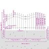 vidaXL Gartenzaun Grau 240 x 140 cm Pulverbeschichteter Stahl