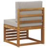 vidaXL Outdoor Mittelsofa Massivholz Akazie Natur