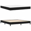 vidaXL Boxspringbett mit Matratze Schwarz 180 x 200 cm Stoff
