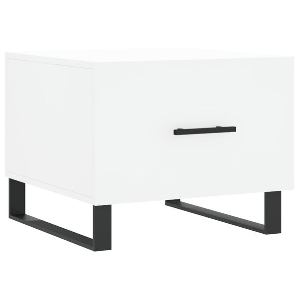 vidaXL Couchtisch Wei&szlig; 50x50x40 cm Holzwerkstoff
