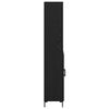 vidaXL Highboard Schwarz Eichen-Optik 69,5 x 34 x 180 cm Holzwerkstoff