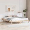 vidaXL Bettrahmen Natur 200 x 200 cm Massives Kiefernholz