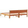 vidaXL Bettrahmen Wachsbraun 200 x 200 cm Massives Kiefernholz