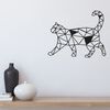 Homemania Wanddekoration Katze 46x37 cm Stahl Schwarz