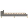 vidaXL Bettgestell ohne Matratze Dunkelgrau 140x190 cm Stoff