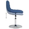 vidaXL Esszimmerst&uuml;hle 4 Stk. Drehbar Blau Stoff