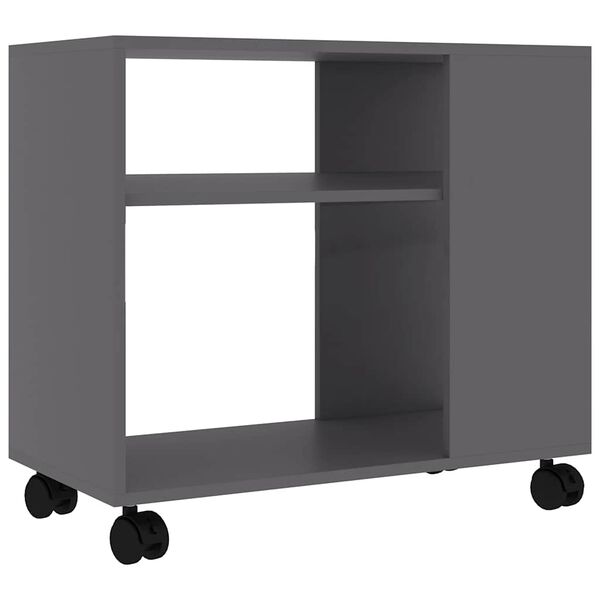 vidaXL Beistelltisch Grau 70x35x55 cm Holzwerkstoff
