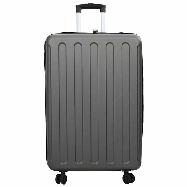 vidaXL Koffer mit Schloss Dunkelgrau 50 x 30 x 76 cm ABS Kunststoff