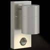 vidaXL Au&szlig;enwandleuchte 2 pcs Silber 6,5 x 10,5 x 16 cm