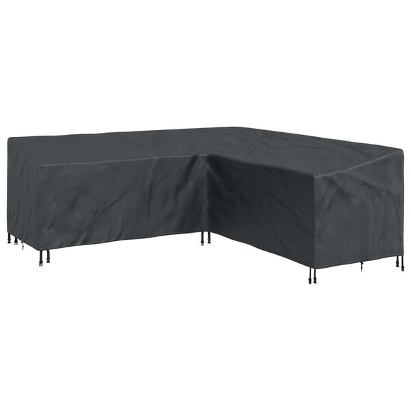 vidaXL Möbelbezug Schwarz 235 x 235 x 80 cm 600D Oxford Stoff