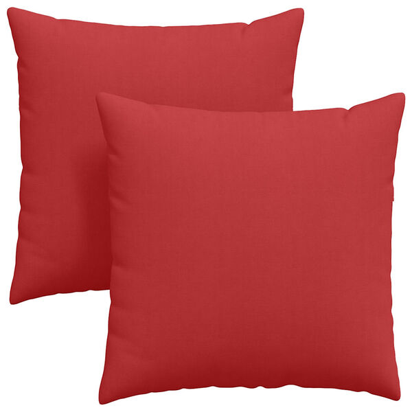 vidaXL Sofakissen 2 St&uuml;ck Rot 60 x 60 cm Stoff
