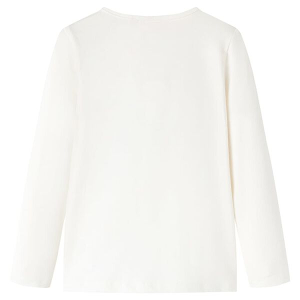 Kinder-Langarmshirt Ecru 116