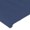 vidaXL Kopfteil Blau 144x5x118/128 cm Stoff