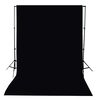 vidaXL Fotohintergrund ohne St&auml;nder Baumwolle Schwarz 300x300 cm