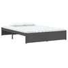 vidaXL Massivholzbett Grau 140x190 cm