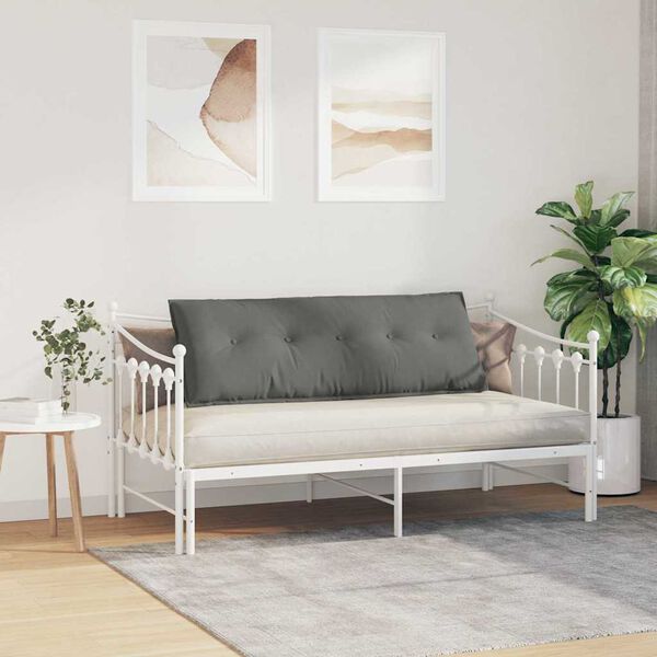 vidaXL R&uuml;ckenkissen Dunkelgrau 140 x 50 cm Mikrofaserstoff