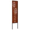 vidaXL Garten Sichtschutz-Leinwand Rostig 32 x 140 cm Wetterfeststahl