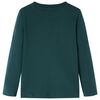 Kinder-Langarmshirt Dunkelgr&uuml;n 116