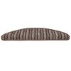 vidaXL Selbstklebende Treppenschoner 15 pcs Braun 56 x 17 x 3 cm