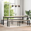 vidaXL Bank Natur 200 x 35 x 45 cm Massives Kiefernholz