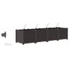 vidaXL Garten-Pflanzgef&auml;&szlig; 4 pcs Braun Stahl