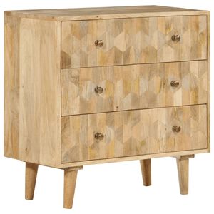 vidaXL Schubladenschrank 70x35x70 cm Massivholz Mango