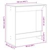 vidaXL Bartisch Schwarz Eichen-Optik 102 x 50 x 103,5 cm Holzwerkstoff