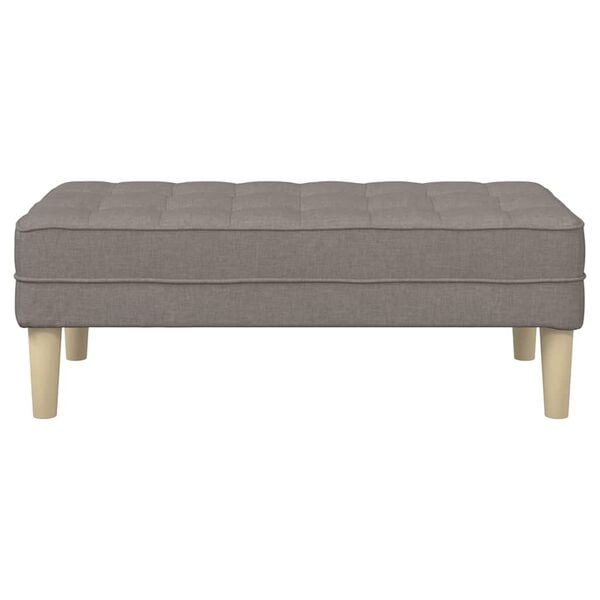 vidaXL Bank Taupe 113 x 57 x 39 cm Stoff