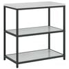 vidaXL K&uuml;chenregal HATTEM Silber 90 x 50 x 92 cm Stahl