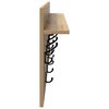 vidaXL Wandmontierter nachttisch Artisan-Eiche 100 x 40 x 12 cm