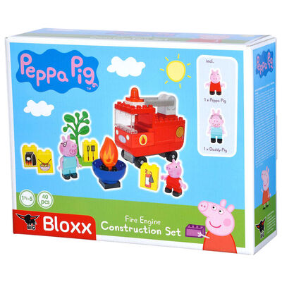 BIG 40-tlg. Bloxx Peppa Pig Feuerwehrauto Spielset