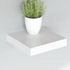 vidaXL Schweberegal Wei&szlig; 23x23,5x3,8 cm MDF