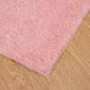 vidaXL Rutschfester Kunstfellteppich Olite Rosa 160 x 160 cm Polyester
