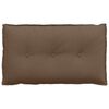 vidaXL R&uuml;ckenkissen Braun 80 x 19 x 50 cm Stoff