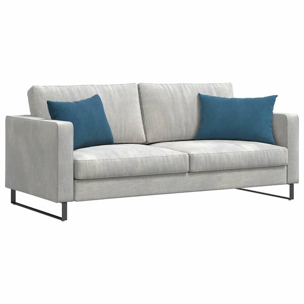 vidaXL Sofakissen 2 St&uuml;ck Blau 60 x 40 cm Cordstoff