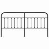 vidaXL Kopfteil Metall Schwarz 193 cm