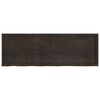 vidaXL Wandregal Dunkelbraun 180x60x(2-6)cm Massivholz Eiche Behandelt