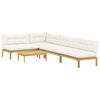 vidaXL 5 St&uuml;ck Garten Pallet Sofa Einheiten Massivholz Akazie