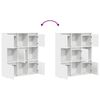 vidaXL B&uuml;cherregal Wei&szlig; 89x24x101,5 cm Holzwerkstoff