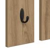 vidaXL Wandmontierter Kleiderst&auml;nder Artisan-Eiche 84 x 10 x 80 cm