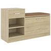 vidaXL Schuhbank Sonoma-Eiche 94,5x31x57 cm Holzwerkstoff