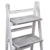 vidaXL 4-stufiger Blumenst&auml;nder Grau 43&times;33&times;113 cm Holz