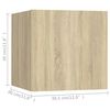 vidaXL 5-tlg. TV-Schrank-Set Sonoma-Eiche Holzwerkstoff