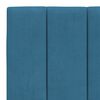 vidaXL Bettgestell mit LED ohne Matratze "Hanko" Blau 180x200 cm Samt