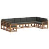 vidaXL Outdoor-Sofagarnitur 10 stk. Natur und Anthrazit