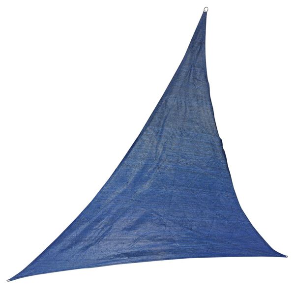 HI Sonnensegel mit 100 LED Hellblau 3,6x3,6x3,6 m