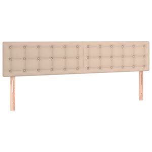 vidaXL Kopfteile Cappuccino-Braun 160x5x78/88 cm Kunstleder